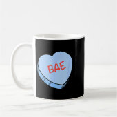 „Bae“-Gesprächsherzen Valentinstag Kaffeetasse (Links)