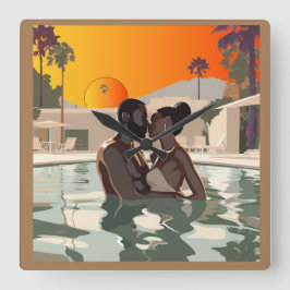 BAE - KLAGE 1: Wall Clock Quadratische Wanduhr