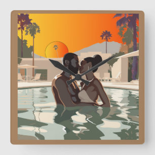 BAE - KLAGE 1: Wall Clock Quadratische Wanduhr