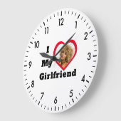 Bae Personalisiertes benutzerdefiniertes Foto I Li Große Wanduhr (Winkel)