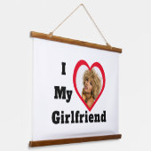 Bae Personalisiertes benutzerdefiniertes Foto I Li Wandteppich Mit Holzrahmen (Gewinkelt)