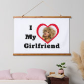 Bae Personalisiertes benutzerdefiniertes Foto I Li Wandteppich Mit Holzrahmen (Schlafzimmer)