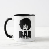 BAE: Schwarze und gebildete schwarze Frau Tasse (Links)