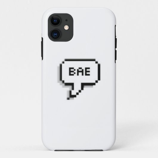 "Bae" Sprache-Blasenfall Case-Mate iPhone Hülle (Rückseite)