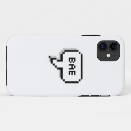 "Bae" Sprache-Blasenfall Case-Mate iPhone Hülle (Rückseite (Horizontal))