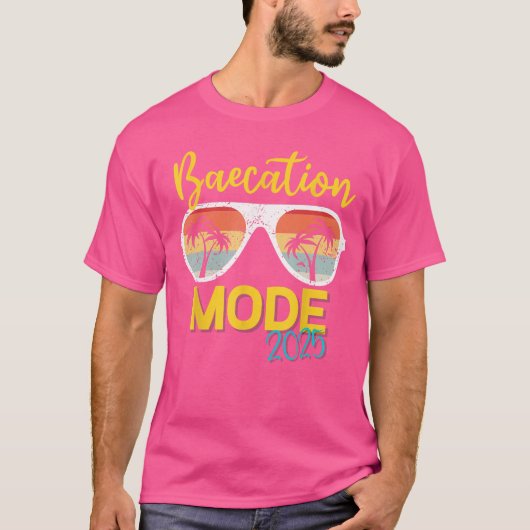 Baecations Mode 2025 Matching Couples Trip Beach V T-Shirt (Vorderseite)