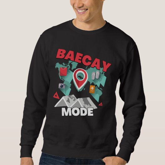 Baecay Mode Designs For Couples Bae King Bae Catio Sweatshirt (Vorderseite)
