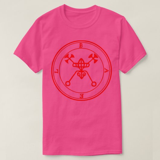Bael Ars Goetia Sigil Red T-Shirt (Design vorne)