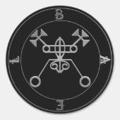 Bael Siegel Goetia Runder Aufkleber (Vorderseite)