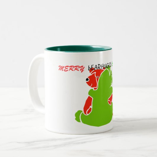"bAERHUGGS"/Weihnachten Zweifarbige Tasse (Vorderseite Links)