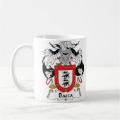 Baeza-Familienwappen Kaffeetasse (Links)
