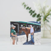 Baffert Checking under the Hood Postkarte (Stehend Vorderseite)