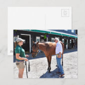 Baffert Checking under the Hood Postkarte (Vorne/Hinten)