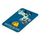 Baffin Island Map Kanada Reiseplakat Magnet (Linke Seite)