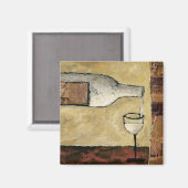 BAG03 Weißer Wein.tif Magnet (Vorderseite/Rückseite)
