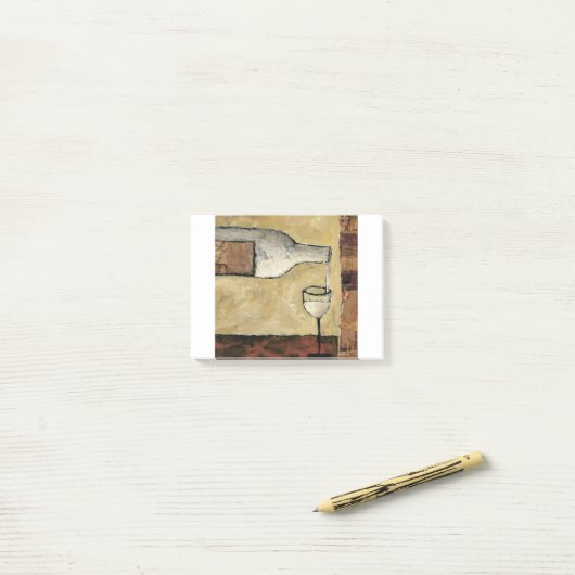 BAG03 weißes Wine.tif Post-it Klebezettel (Auf Schreibtisch)