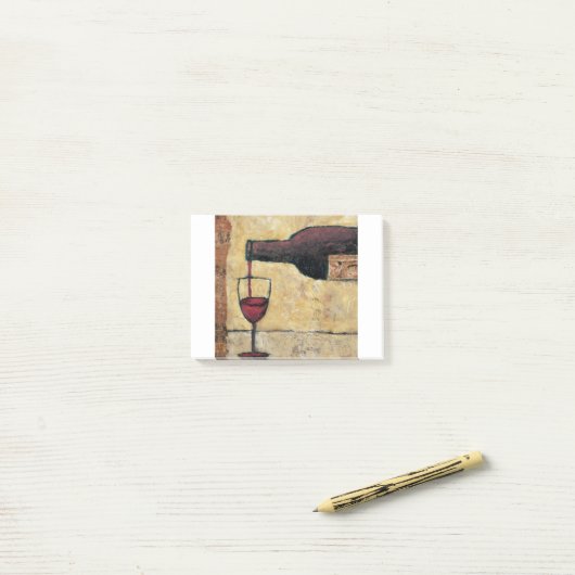 BAG04 rotes Wine.tif Post-it Klebezettel (Auf Schreibtisch)