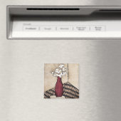 BAG05 Red Vase.tif Magnet (In Situ (Geschirrspüler))