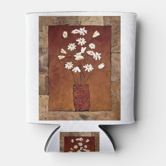 BAG12 Weiße Blume.tif Dosenkühler (Vorderseite)