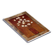 BAG12 weißes Flowers.tif Notizblock (Rechte Seite)