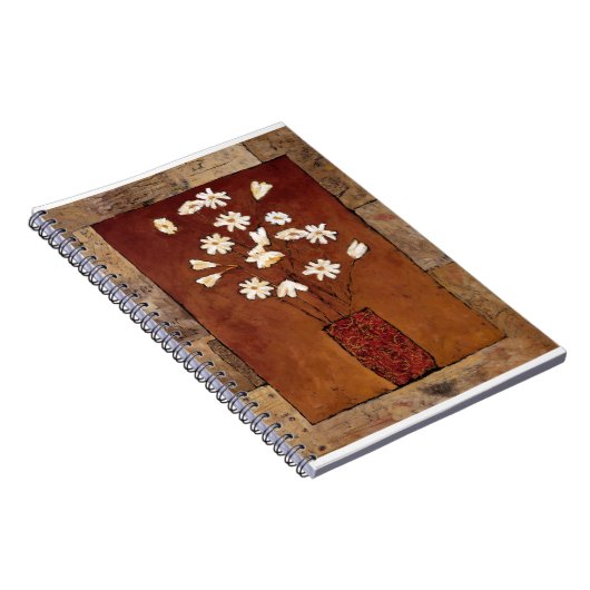 BAG12 weißes Flowers.tif Notizblock (Rechte Seite)