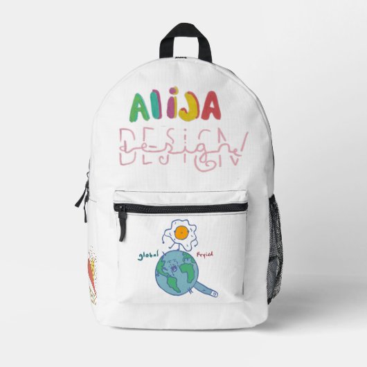 bag alija design by jaime bedruckter rucksack (Vorderseite)