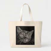 Bag Art Cat Face Jumbo Stoffbeutel (Vorne)