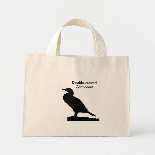 Bag aus Cormorant-Silhouette Mini Stoffbeutel (Vorne)
