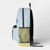 Bag Buddy Funny Blue Monster Backpack Bedruckter Rucksack (Rechts)