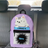 Bag Buddy Niedlich Cat Personalisiert Kid's Backpa Bedruckter Rucksack