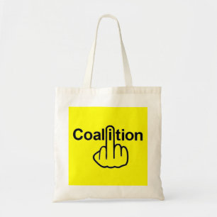 Bag Coalition Gedreht Tragetasche