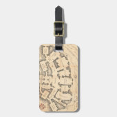 Bag End Vintage Karte Gepäckanhänger (Vorderseite vertikal)