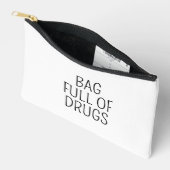 Bag Full of Drugs, Funny Zipper Pouch Makeup Bag,  Zubehörtasche (Offen)