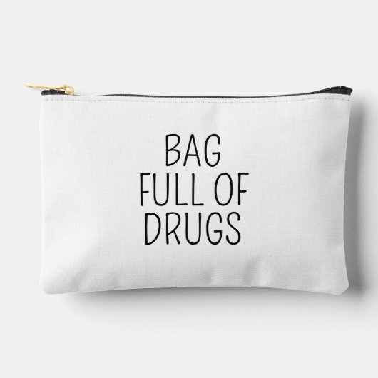Bag Full of Drugs, Funny Zipper Pouch Makeup Bag,  Zubehörtasche (Vorderseite)