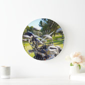 Bag Full Of Golf Clubs, Wall Clock Große Wanduhr (Zuhause)