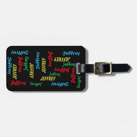 Bag für die Wiederholung von Namen Gepäckanhänger (Vorderseite horizontal)