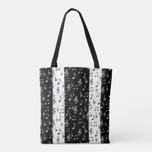 Bag für schwarze und weiße Streifen Tasche