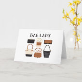 Bag Lady Karte (Gelbe Blume)