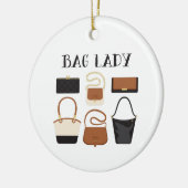 Bag Lady Keramik Ornament (Links)