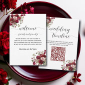 Bag Letter & Timeline Card für Bag-Bag mit QR-Code Einladung