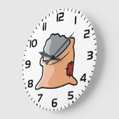 Bag of Cement Construction Material Große Wanduhr (Winkel)