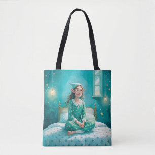 Bag Print elf Art Mädchen blau Tasche