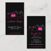 Bag Seller Handmade Boutique Eigentümerin Visitenkarte (Vorne/Hinten)