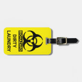 BAG TAG - Biogefährdung - Schmutzige Wäsche Gepäckanhänger (Vorderseite horizontal)