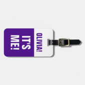 BAG TAG -<Custom name>Das bin ich! Gepäckanhänger (Vorderseite horizontal)