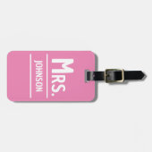 BAG TAG - Frau <Custom Name> Gepäckanhänger (Vorderseite horizontal)