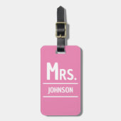 BAG TAG - Frau <Custom Name> Gepäckanhänger (Vorderseite vertikal)