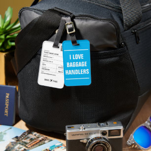 BAG TAG - I Liebe Gepäckabfertiger. Gepäckanhänger