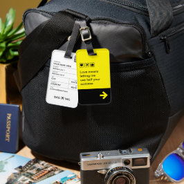 BAG TAG - Liebe bedeutet... Gepäckanhänger