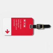 BAG TAG - Liebe bedeutet... Gepäckanhänger (Vorderseite horizontal)